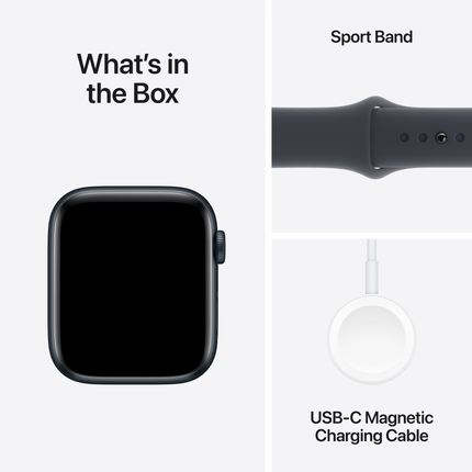 Apple Watch SE GPS 40mm Midnight Aluminium Case with Midnight Sport Band - M/L,Model A2722
