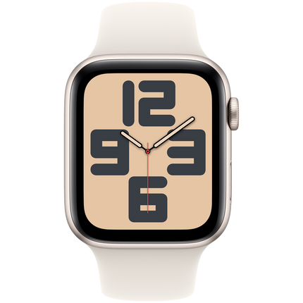 Apple Watch SE GPS 44mm Starlight Aluminium Case with Starlight Sport Band - S/M,Model A2723