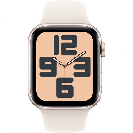 Apple Watch SE GPS 44mm Starlight Aluminium Case with Starlight Sport Band - S/M,Model A2723