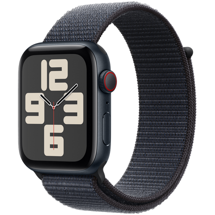 Apple Watch SE GPS + Cellular 44mm Midnight Aluminium Case with Ink Sport Loop,Model A2724