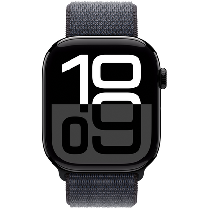 Apple Watch Series 10 GPS 42mm Jet Black Aluminium Case with Ink Sport Loop,Model A2997