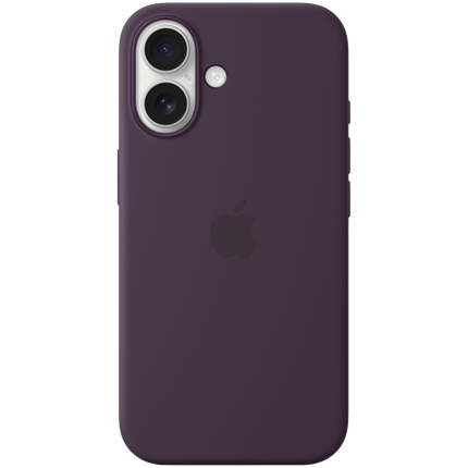 iPhone 16 Silicone Case with MagSafe - Plum,Model A3313