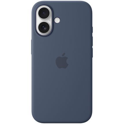 iPhone 16 Silicone Case with MagSafe - Denim,Model A3313