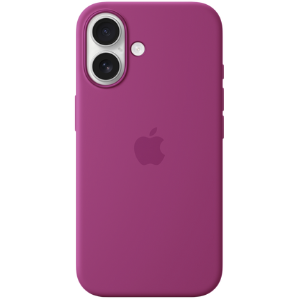 iPhone 16 Silicone Case with MagSafe - Fuchsia,Model A3313