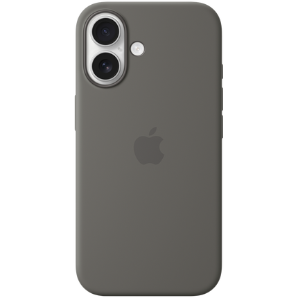 iPhone 16 Silicone Case with MagSafe - Stone Gray,Model A3313