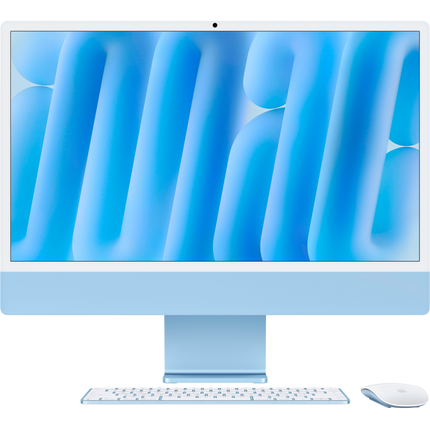 24-inch iMac with Retina 4.5K display: Apple M4 chip with 8‑core CPU and 8‑core GPU, 16GB, 256GB SSD - Blue,Model A3247