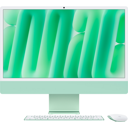 24-inch iMac with Retina 4.5K display: Apple M4 chip with 10‑core CPU and 10‑core GPU, 24GB, 512GB SSD - Green,Model A3137
