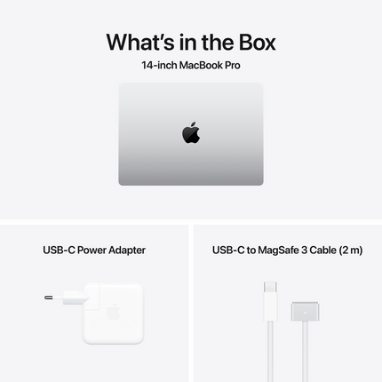 14-inch MacBook Pro: Apple M4 chip with 10‑core CPU and 10‑core GPU, 16GB, 512GB SSD - Silver,Model A3112