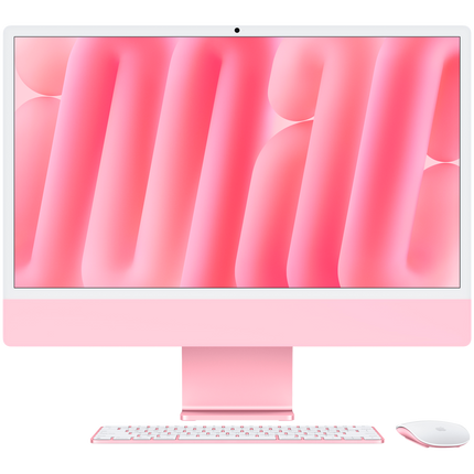 24-inch iMac with Retina 4.5K display: Apple M4 chip with 8‑core CPU and 8‑core GPU, 16GB, 256GB SSD - Pink,Model A3247