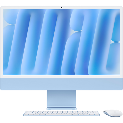 24-inch iMac with Retina 4.5K display: Apple M4 chip with 10‑core CPU and 10‑core GPU, 16GB, 256GB SSD - Blue,Model A3137
