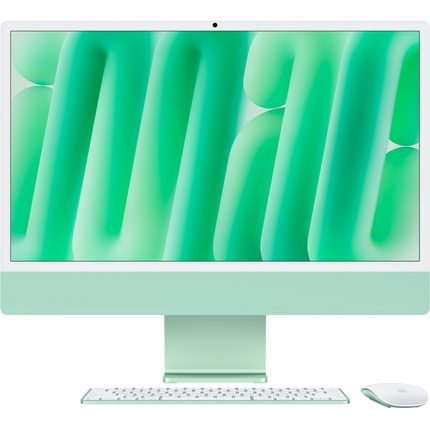 24-inch iMac with Retina 4.5K display: Apple M4 chip with 8‑core CPU and 8‑core GPU, 16GB, 256GB SSD - Green,Model A3247