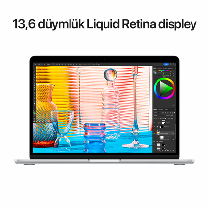 13-inch MacBook Air: Apple M2 chip with 8-core CPU and 8-core GPU, 16GB, 256GB - Silver,Model A2681