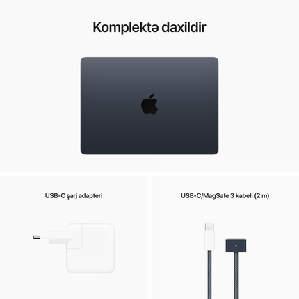13-inch MacBook Air: Apple M2 chip with 8-core CPU and 8-core GPU, 16GB, 256GB - Midnight,Model A2681
