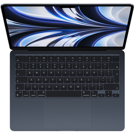 13-inch MacBook Air: Apple M2 chip with 8-core CPU and 8-core GPU, 16GB, 256GB - Midnight,Model A2681