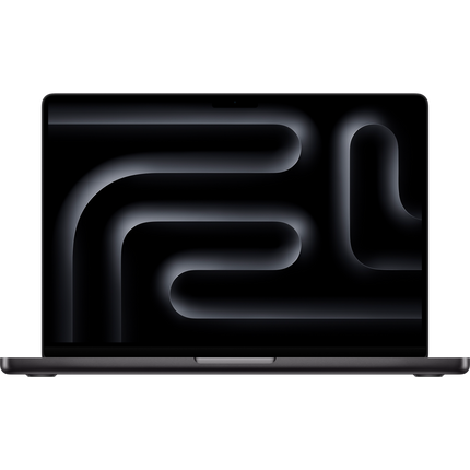 MacBook Pro 14-inch, Space Black, Model A3112, M4 with 10C CPU, 10C GPU, 16GB unified memory, 70W USB-C Power Adapter, 512GB SSD storage, 3x TB4, HDMI, SDXC, MagSafe 3, Touch ID, Standard display finish, Force Touch Trackpad, Keyboard US English