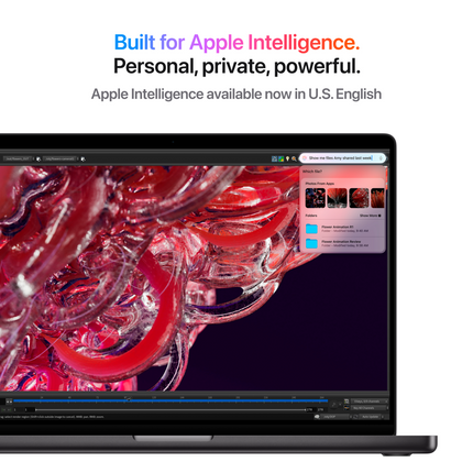 MacBook Pro 14-inch, Space Black, Model A3112, M4 with 10C CPU, 10C GPU, 16GB unified memory, 70W USB-C Power Adapter, 512GB SSD storage, 3x TB4, HDMI, SDXC, MagSafe 3, Touch ID, Standard display finish, Force Touch Trackpad, Keyboard US English