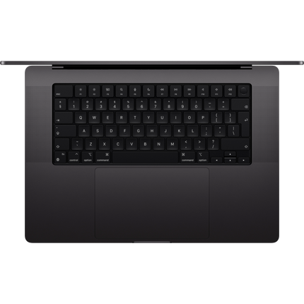 MacBook Pro 16-inch, Space Black, Model A3403, M4 Pro with 14C CPU 20C GPU, 24GB unified memory, 140W USB-C Power Adapter, 512GB SSD storage, 3x TB5, HDMI, SDXC, MagSafe 3, Touch ID, Standard display finish, Force Touch Trackpad, Keyboard US English