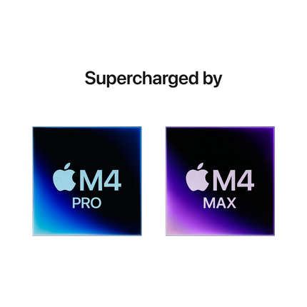 MacBook Pro 16-inch, Space Black, Model A3403, M4 Pro with 14C CPU 20C GPU, 24GB unified memory, 140W USB-C Power Adapter, 512GB SSD storage, 3x TB5, HDMI, SDXC, MagSafe 3, Touch ID, Standard display finish, Force Touch Trackpad, Keyboard US English