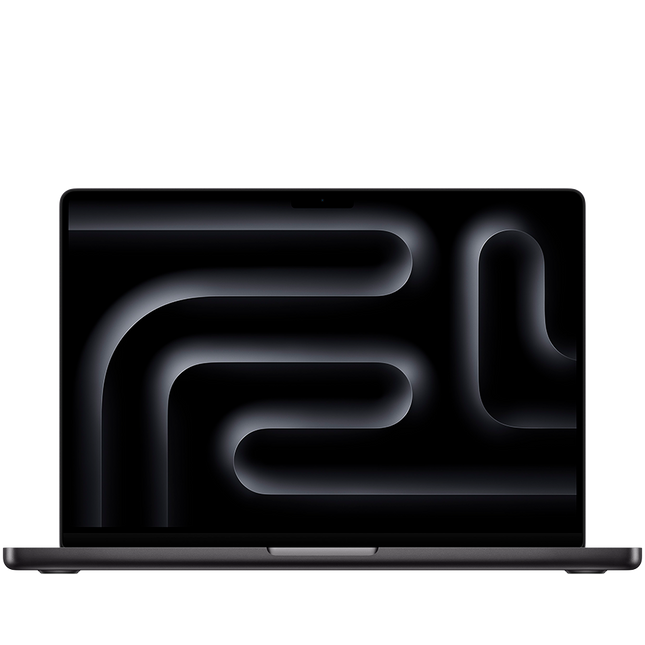 MacBook Pro 14-inch, Space Black, Model A3401, M4 Pro with 12C CPU 16C GPU, 24GB unified memory, 70W USB-C Power Adapter, 512GB SSD storage, 3x TB5, HDMI, SDXC, MagSafe 3, Touch ID, Standard display finish, Force Touch Trackpad, Keyboard US English