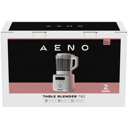 AENO Table Blender-Soupmaker TB1: 800W, 35000 rpm, boiling mode, high borosilicate glass cup, 1.75L, 8 automatic programs, 9 speeds, timer, preset time, LED-display