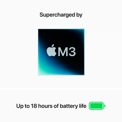 MacBook Air 15, Space Grey, Model A3114, M3 8C CPU 10C GPU, 16GB, 70W USB-C, 1TB SSD, UKR