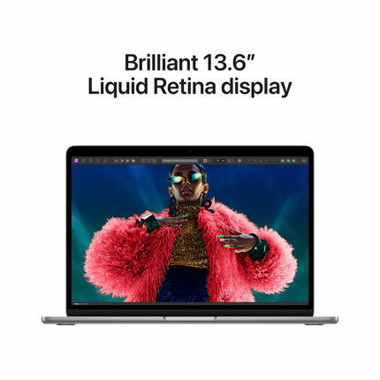 MacBook Air 13-inch, Space Grey, Model A3113, M3 with 8C CPU,10C GPU, 24GB unified memory, 35W Dual USB-C Port Compact Power Adapter, 512GB SSD storage, 2xTB4,MagSafe 3, Touch ID, 1080p FaceTime HD camera, Force Touch Trackpad, Keyboard US English