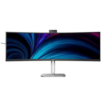 Philips Monitor |Curved 49 inch|VA Dual QHD 5120 x 1440 75hz|USB-C 100w HDMI DP| RJ45|Speaker+Mic|Camera|USB 3.2|Adaptive sync