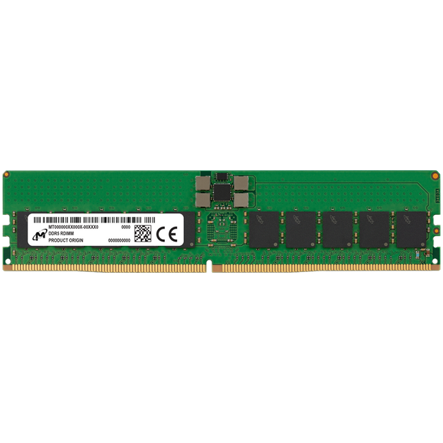 Micron DDR5 RDIMM 32GB 1Rx4 4800 CL40 (16Gbit) (Single Pack)