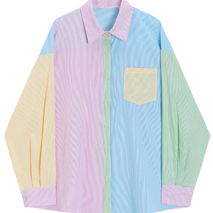 Colorful Long Sleeve Shirt For Women