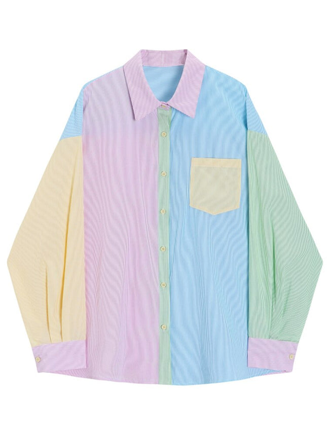 Colorful Long Sleeve Shirt For Women