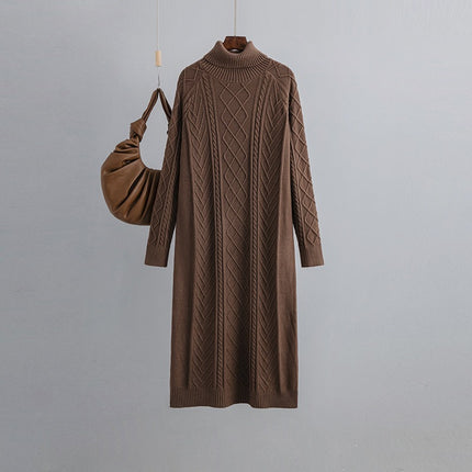 High-neck Sweater Dress for Women