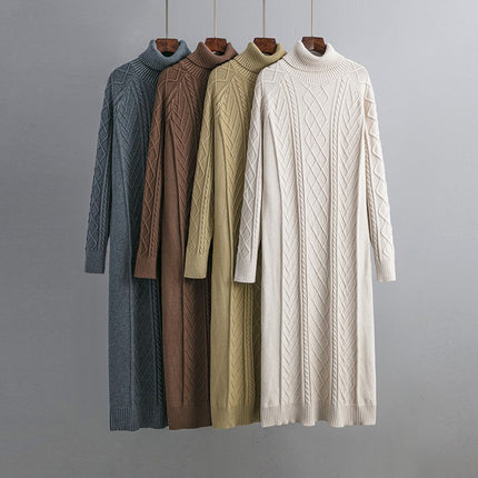High-neck Sweater Dress for Women