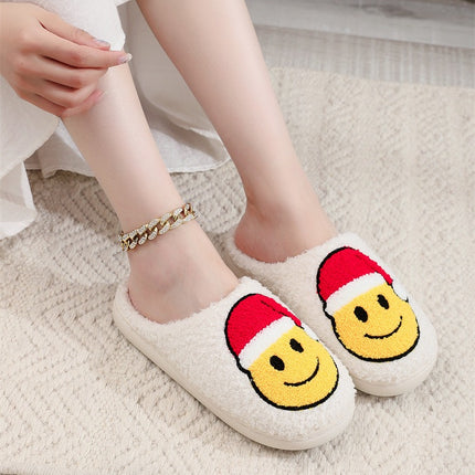 Unisex Cartoon Smiling Face Slippers