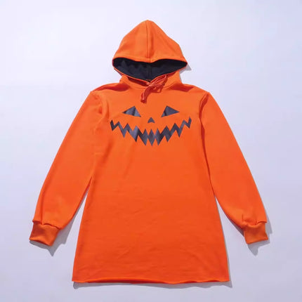 Halloween hooded casual dress