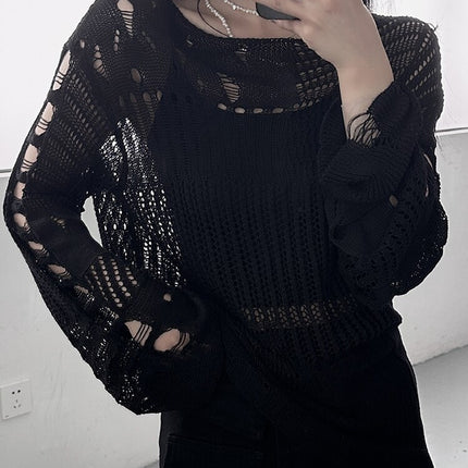 Hollow Knitted Sweaters For Women