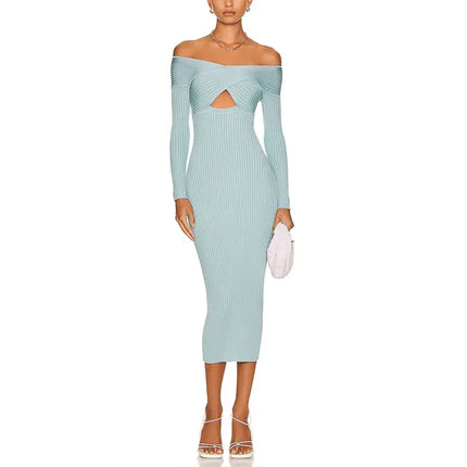 Knitting Temperament Dress For Women