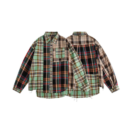 Patchwork Printed Shirt For Women