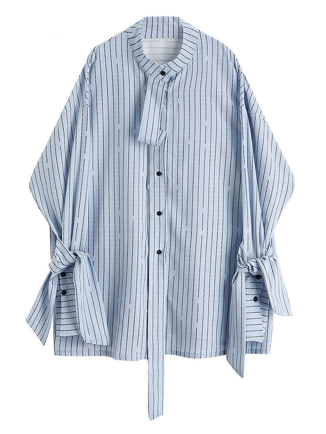 Striped Contrast Color Shirt for Women