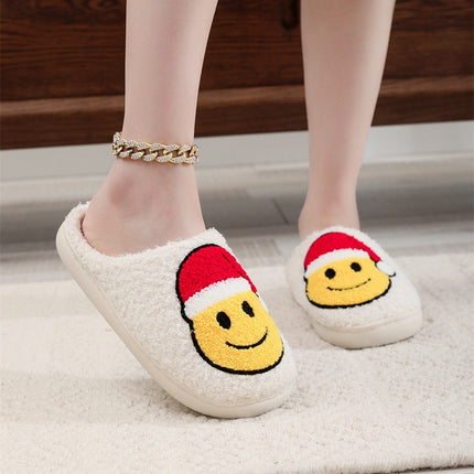 Unisex Cartoon Smiling Face Slippers