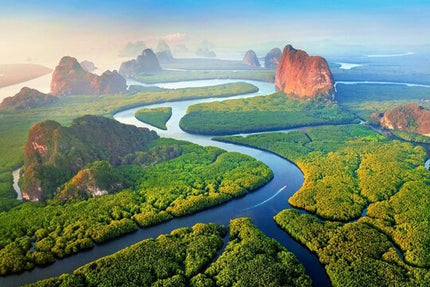 Phang Nga Bay Sea Cave Canoeing & James Bond Island by Big Boat.