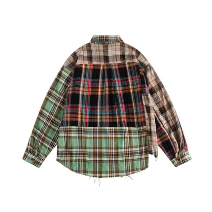 Patchwork Printed Shirt For Women