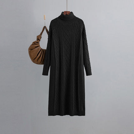 High-neck Sweater Dress for Women
