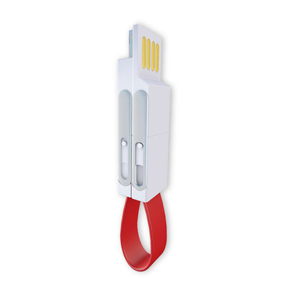 Charging Cable with Keychain USB 3.0 to Type C Micro USB and 8 pin Data Cable for iPhone