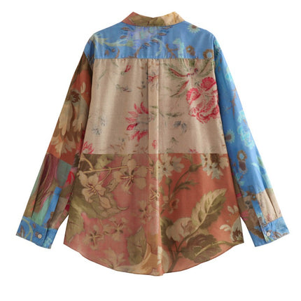 Women Vintage Casual Blouse