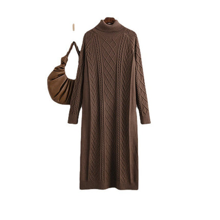 High-neck Sweater Dress for Women