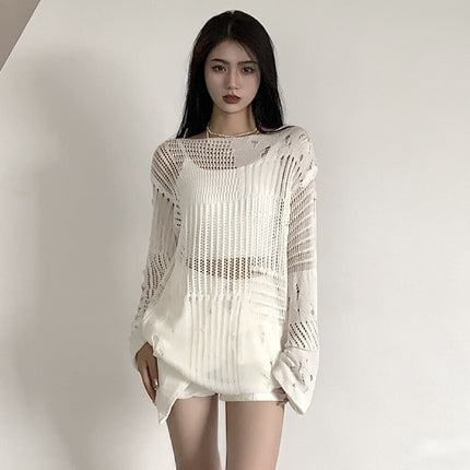 Hollow Knitted Sweaters For Women