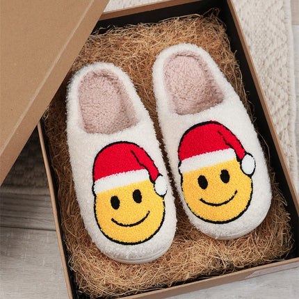 Unisex Cartoon Smiling Face Slippers