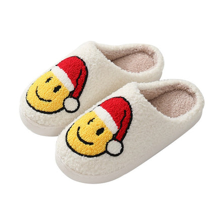 Unisex Cartoon Smiling Face Slippers