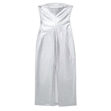 Metallic Luster Dress For Woman
