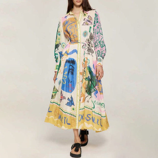 French court-style long skirt for women